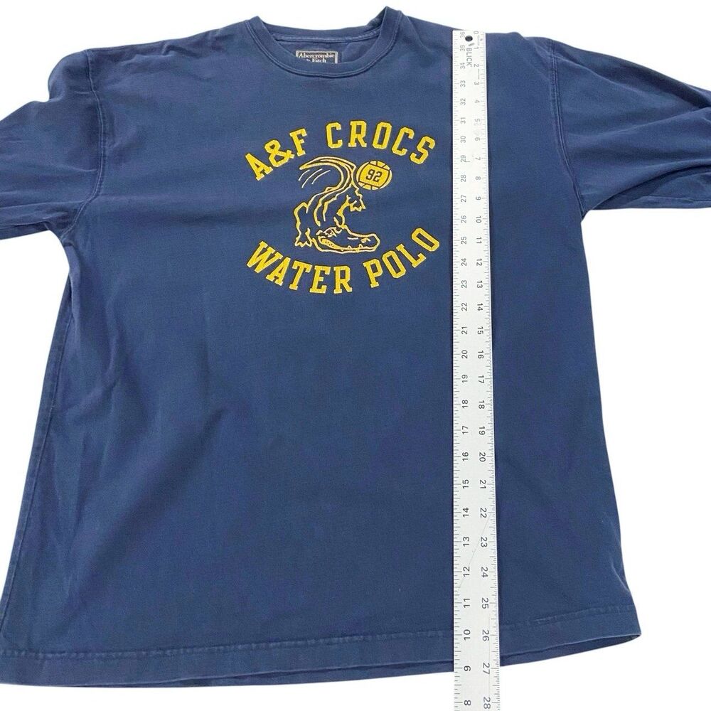 Vintage Y2K Abercrombie & Fitch A&F Crocs Water Polo Long Sleeve Shirt Men’s M - Picture 8 of 12